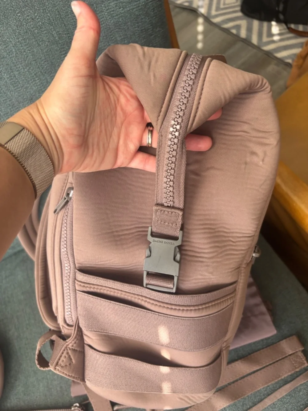 Dagne Dover Large Indi Diaper Bag in Dune